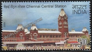 2009 Heritage Railway Stations of India-Chennai Central MNH