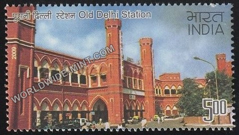 2009 Heritage Railway Stations of India-Old Delhi MNH