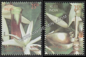 2019 Indian Perfumes-Jasmine-set of 2 MNH
