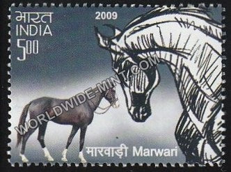 2009 Horses of India-Marwari MNH