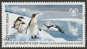 2009 Preserve the Polar Regions and Glaciers-Penguins MNH