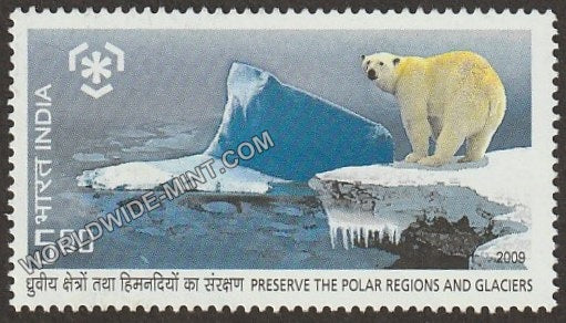 2009 Preserve the Polar Regions and Glaciers-Polar Bear MNH
