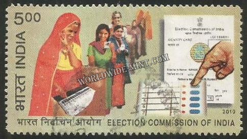 2010 Election Commission of India Used Stamp