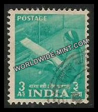 INDIA Naga Woman at a Handloom 2nd Series(3a) Definitive Used Stamp