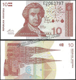 CROATIA 1991 - 10 DINAR UNC CURRENCY NOTE #CN260