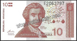 CROATIA 1991 - 10 DINAR UNC CURRENCY NOTE #CN260