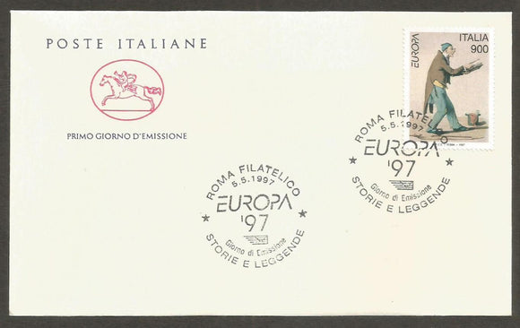 1997 Italy Europa Set of 2 FDC #FB260