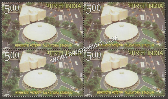 2010 Delhi 2010 Commonwealth Games-Talkatora Stadium Block of 4 MNH