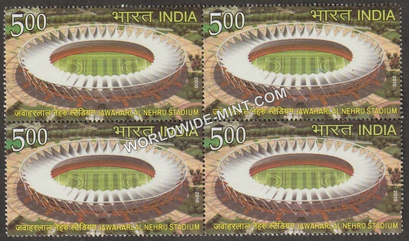 2010 Delhi 2010 Commonwealth Games-Jawahar Lal Nehru Stadium Block of 4 MNH