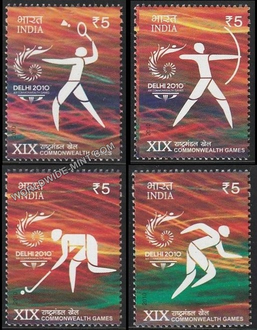 2010 XIX Commonwealth Games-Set of 4 MNH