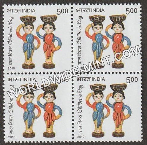 2010 Children's Day-Puppets Block of 4 MNH