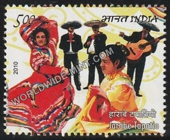 2010 India Mexico Joint Issue-Jarabe Tapatio Dance MNH