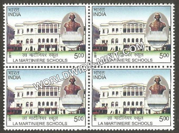 2011 La Martiniere Schools Block of 4 MNH