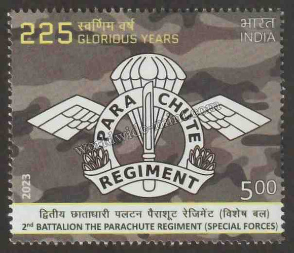 2023 INDIA 225 Glorious Years - 2nd Battalion The Parachute Regiment (Special Forces) MNH