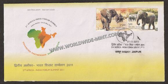 2011 INDIA 2nd Africa India Froum Summit - 2v FDC