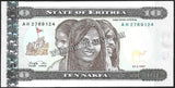 ERITREA 1997 - 10 NAFKA UNC CURRENCY NOTE #CN271