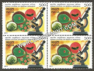2011 Indian Council of Medical Research Block of 4 MNH
