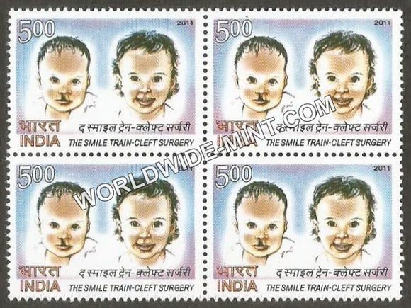 2011 Smile Train / Cleft Palate Surgery Block of 4 MNH