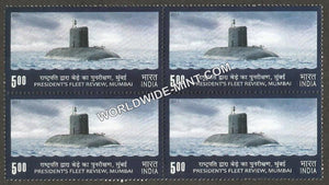 2011 President's Fleet Review-Submarine Block of 4 MNH