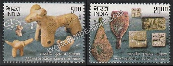 2011 Archaeological Survey of India-set of 2 MNH