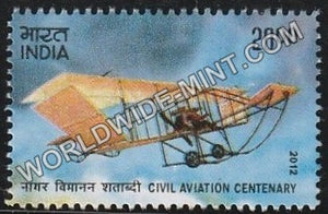 2012 Civil Aviation Centenary-Biplane MNH