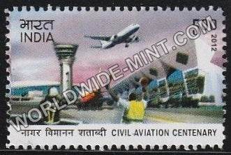 2012 Civil Aviation Centenary- Signals for Taxing MNH