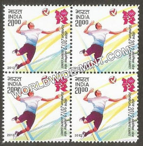 2012 London 2012 Olympic Games-Volleyball Block of 4 MNH