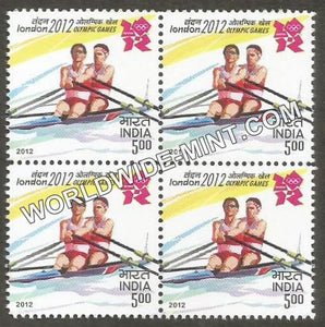 2012 London 2012 Olympic Games-Rowing Block of 4 MNH