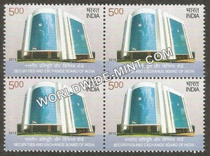 2013 Securities and Exchange Board of India Block of 4 MNH