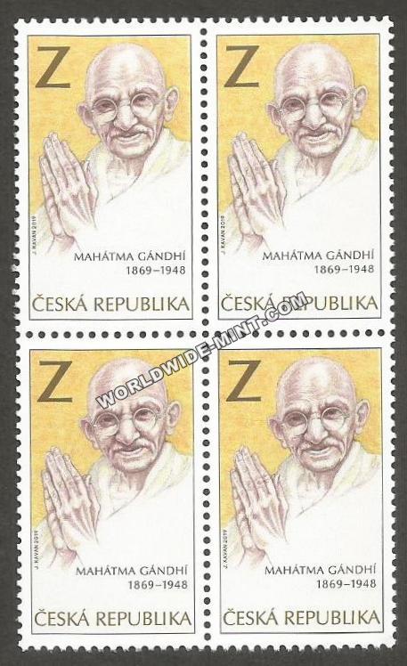 2019 Czech Republic Gandhi Block of 4