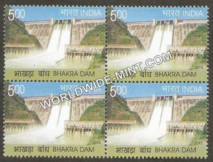 2013 Bhakra Dam Block of 4 MNH