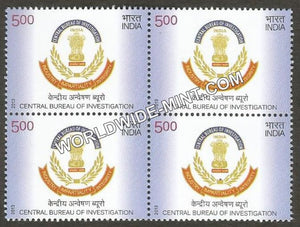 2013 Central Bureau of Investigation Block of 4 MNH