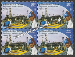2015 Engineers India Limited Block of 4 MNH