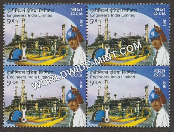 2015 Engineers India Limited Block of 4 MNH