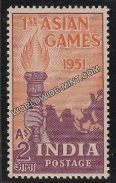1951 Ist Asian Games-2 Anna MNH