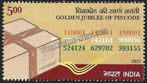 2022 India Golden Jubilee of PINCODE MNH