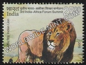 2015 3rd lndia - Africa Forum Summit-Indian Lion MNH