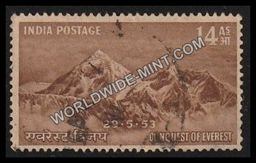 1953 Conquest of Everest-14 Anna Used Stamp