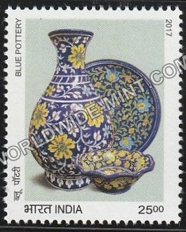 2017 Splendors of India-Blue Pottery, Jaipur MNH