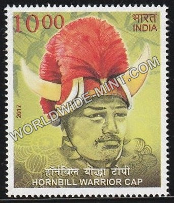 2017 Headgears of India-Hornbill Warrior Cap MNH