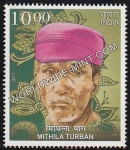 2017 Headgears of India-Mithila Turban MNH