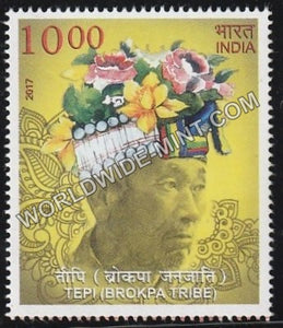 2017 Headgears of India-Tepi Brokpa Tribe MNH