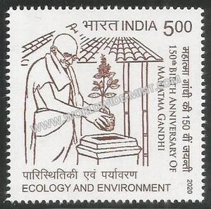 2020 India 150th Birth Anniversary of Mahatma Gandhi- Ecology and Environment MNH