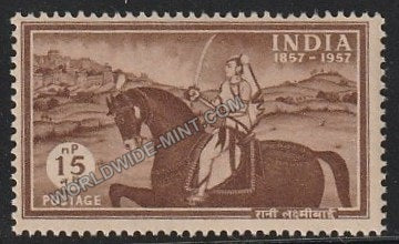 1957 Centenary of First Freedom Struggle  -  Rani Lakshmibai (Jhansi Rani) MNH