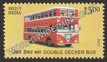 2017 Means of Transport- Double Decker Bus MNH