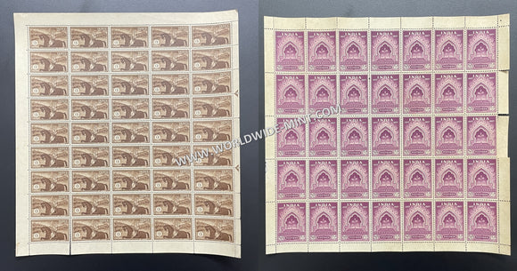 1957 India Centenary of First Freedom Struggle - Set of 2 Full Sheet