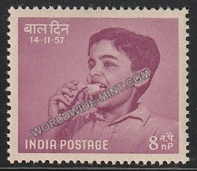 1957 Children's Day  -  Nutrition 8np MNH