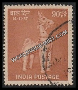 1957 Children's Day  -  Recreation 90np Used Stamp