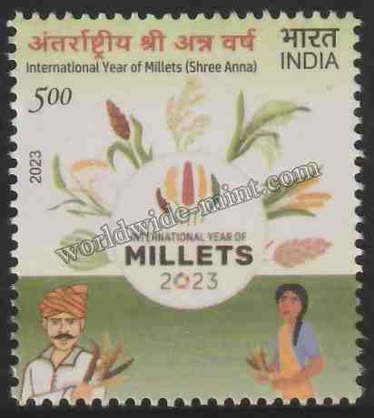 2023 INDIA International Year of Millets (Shree Anna) MNH