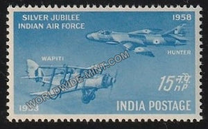 1958 Silver Jubliee of IAF- Westland Wapiti Biplane 15np MNH